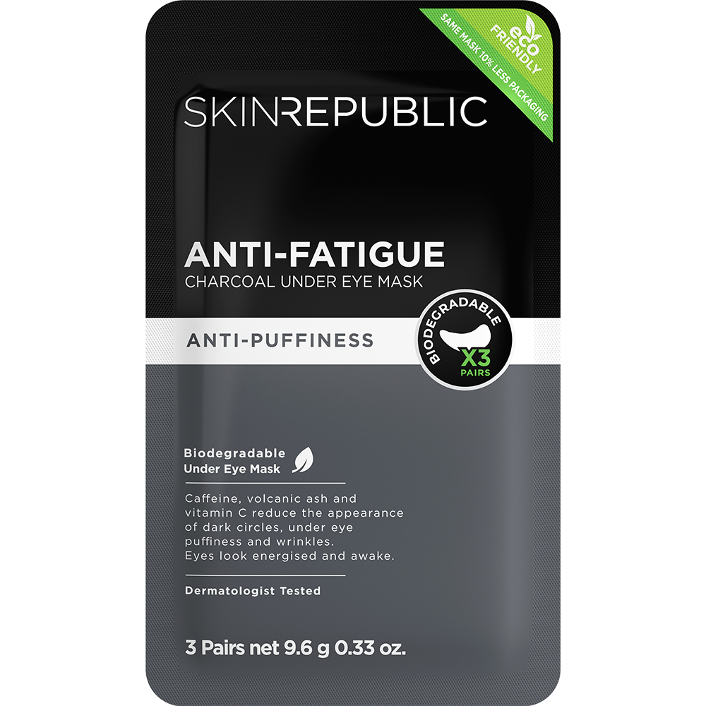 SKIN REPUBLIC Men's Anti-Fatigue Charcoal Under Eye Patch (3 PAIRS)