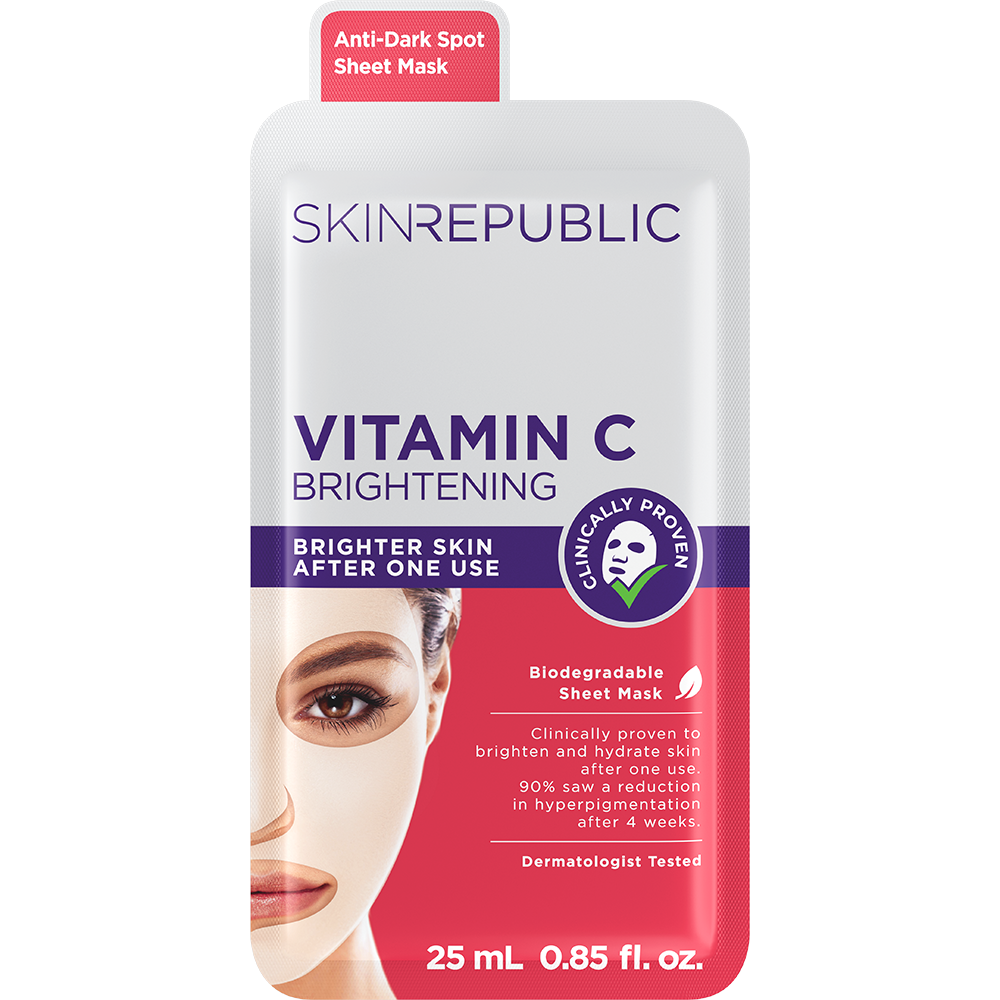 SKIN REPUBLIC Masque visage vitamine C + éclaircissant